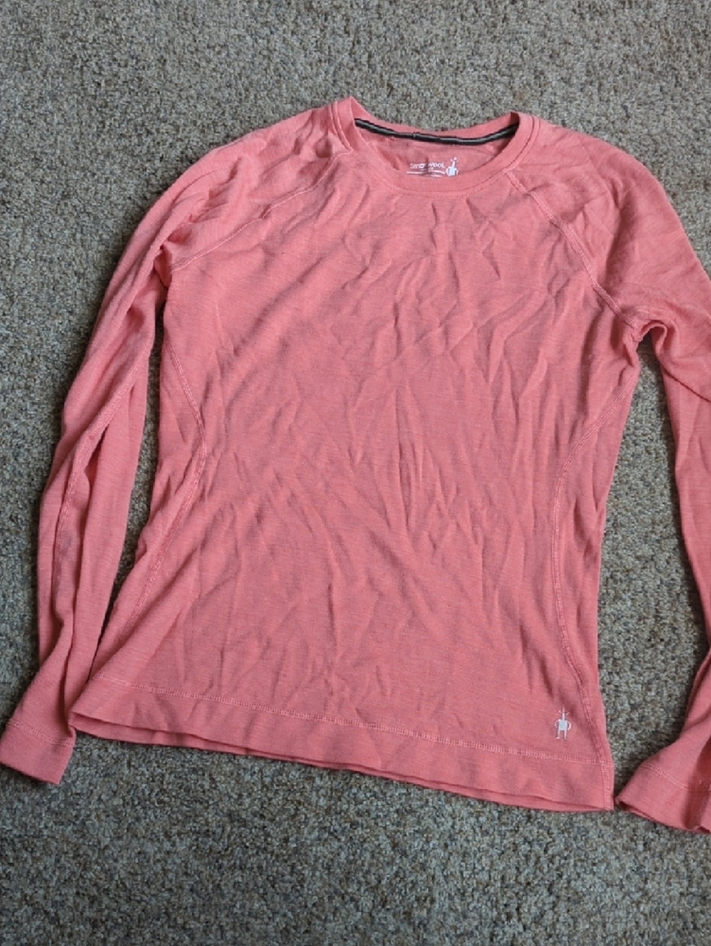 Smartwool Merino 250 Coral Long-Sleeve Crewneck Base layer Women's sz L NWOT - Picture 2 of 5